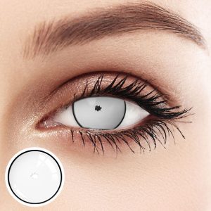 Unibling Rick & Morty Crazy Eyes White Cosplay Contact Lenses (1-Year)