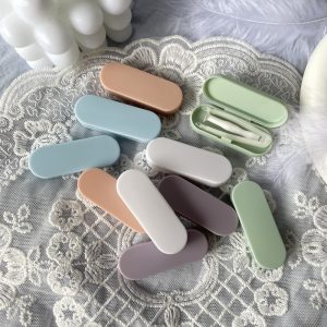 Cream-colored Contact Lens Remover Tool