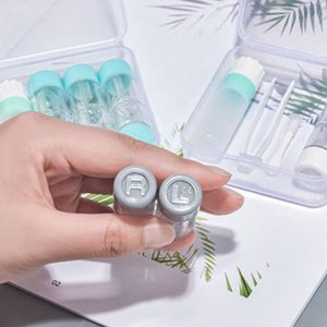 Parallel 2-Piece Set Contacts Lenses Case Travel Kit